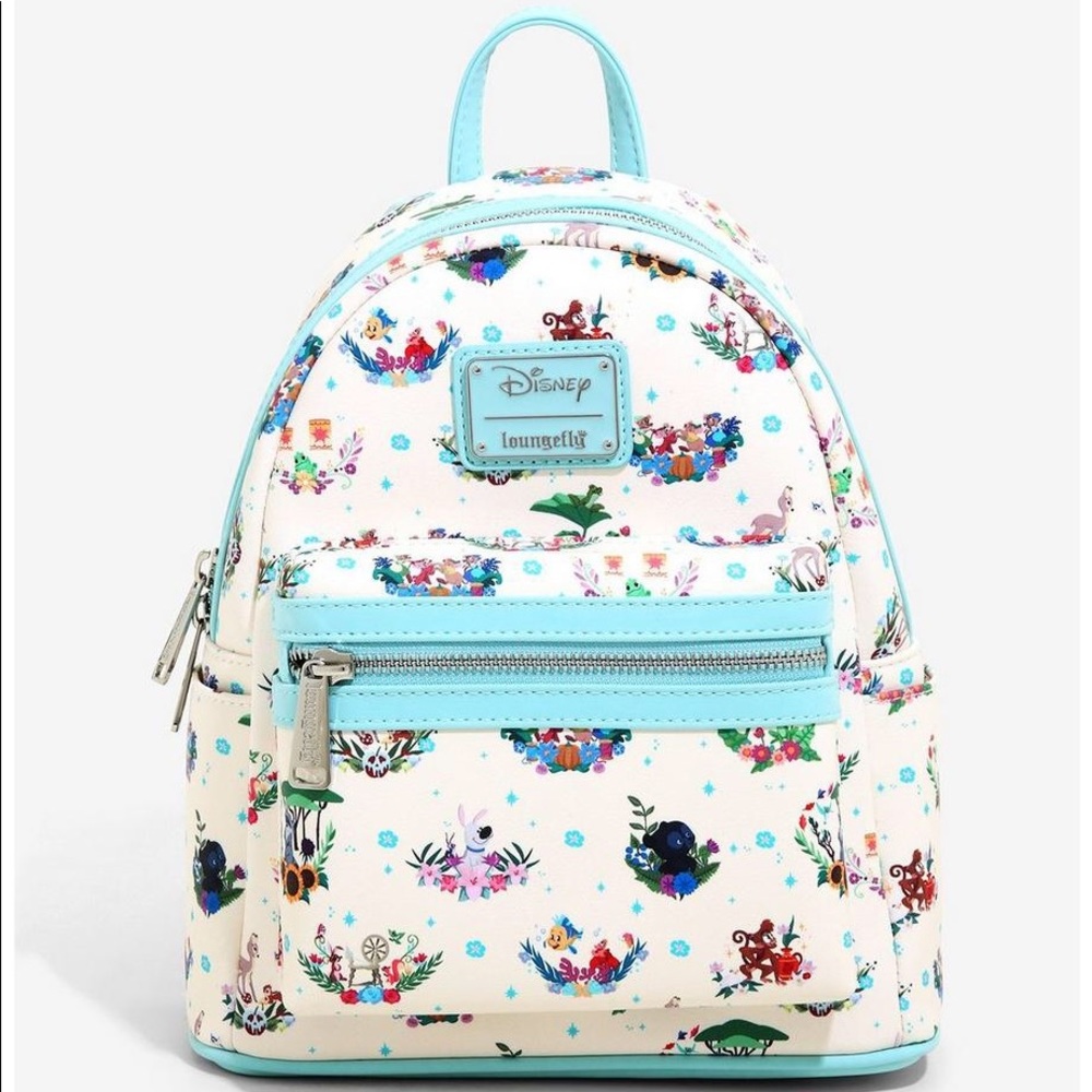 Loungefly Disney Princess Companion Floral Mini Backpack - BoxLunch Exclusive